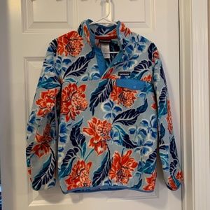 Patagonia Synchilla Snap T Fleece Pullover Floral